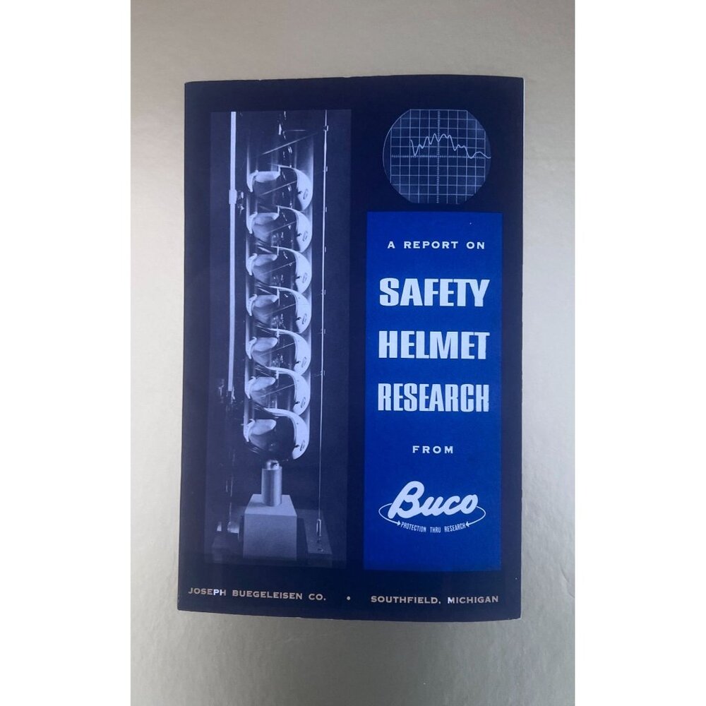 Buco Safety Helmet Research Booklet 1964 Joseph Buegeleisen Co 30 Pages